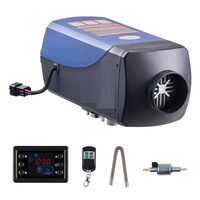 Sirocou diesel, 12/24 V, functie preincalzire, 8 kW, Telecomanda, consum 0.18-0.36 l/h, Rezervor mare 10 l