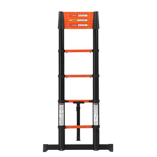 Scara telescopica 322 cm, 11 x Trepte antiderapante, Aluminiu, max 150 kg