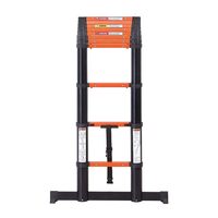 Scara telescopica 380 cm, 13 x Trepte antiderapante, Aluminiu, max 150 kg