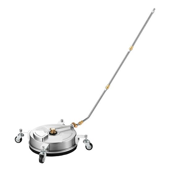 Curatitor pavaje pentru masina de spalat cu presiune, Diametru 33 cm, 4 x roti, 138-276 bar, debit pana la 15 l/min, Inox