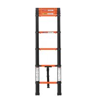 Scara telescopica 263 cm, 9 x Trepte antiderapante, Aluminiu, max 150 kg