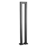 Balustrada pentru 1 x trepte, Otel, Negru, Kit instalare, Inaltime 95 cm, max 100 kg