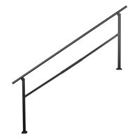Balustrada otel pentru 5-7 trepte, Unghi reglabil 0–50°, kit instalare