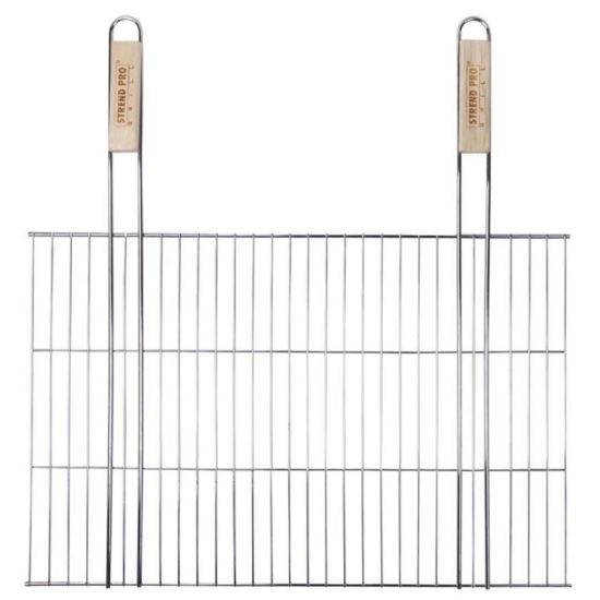 Gratar mobil Strend Pro BBQ 4411C, dimensiune 380x480mm, manere lemn