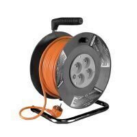 Prelungitor pe tambur, 4 prize x 230V, Strend Pro DG-4ZR-FB04, lungime 25 m
