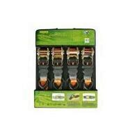 Set 4 chingi cu clichet pentru fixare marfa, Strend Pro TR-200718, 1", L-4.5 m