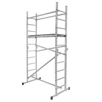 Schela 3 in 1, Aluminiu, Strend Pro Premium, max 3.96 m, capacitate 150 kg