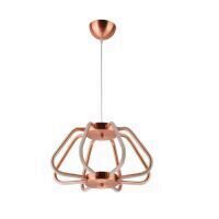 Pendul cu Led, Electra Red Copper, putere 38 W, Aluminiu, 1200 x 400 mm, 4000 k, 2548 lm