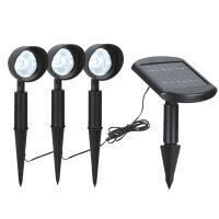 Set 3 lampi solare cu led, Magic, IP 44, 6400 k, 9 x 0.06 W, lumina rece
