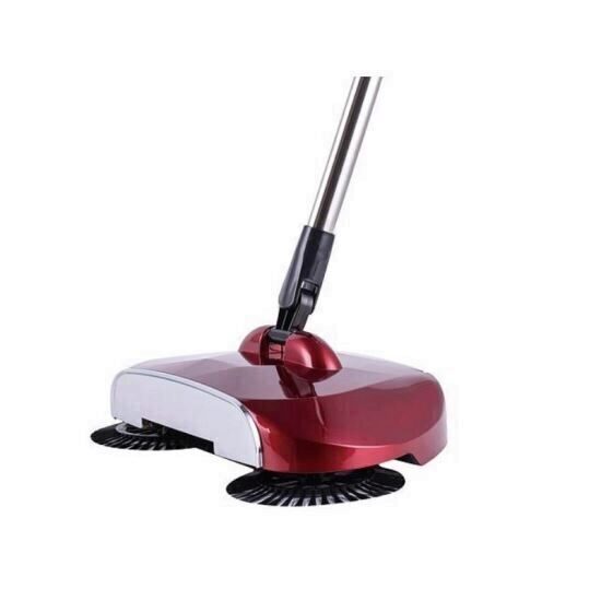 Matura manuala cu perii rotative Strend Pro Sandy EF1, culoare crom/rosu