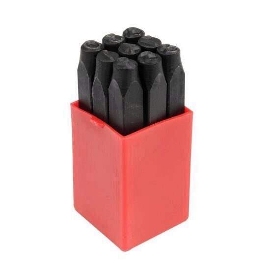 Set poansoane cifre 9 buc., 6mm, YATO YT-6854
