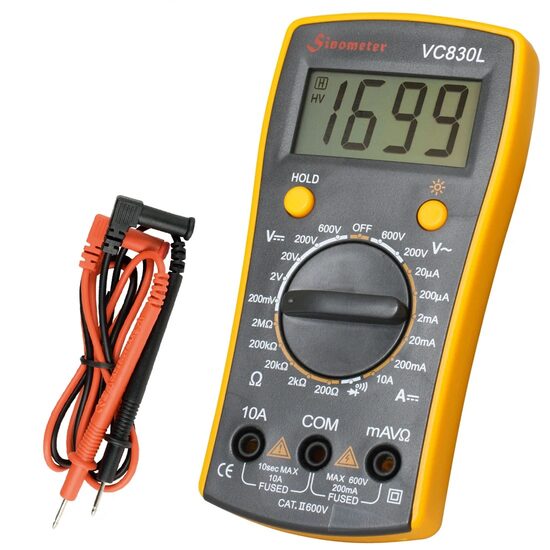 Multimetru digital, LCD, 600V AC/DC, 10 A AC