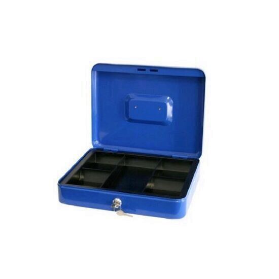 Caseta bani Strend Pro CashBox, 250x180x90 mm, albastra