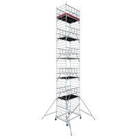 Schela mobila aluminiu, Inaltime max de lucru 12.3 m, capacitate 200 kg