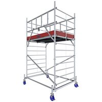 Schela mobila din aluminiu, capacitate max 200 kg, Inaltime de lucru 4.4 m