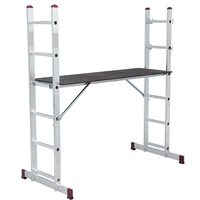 Schela mobila din aluminiu, capacitate max 150 kg, Inaltime de lucru 3.8 m