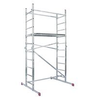 Schela articulata mobila din aluminiu, capacitate max 150 kg, Inaltime de lucru 3.9 m