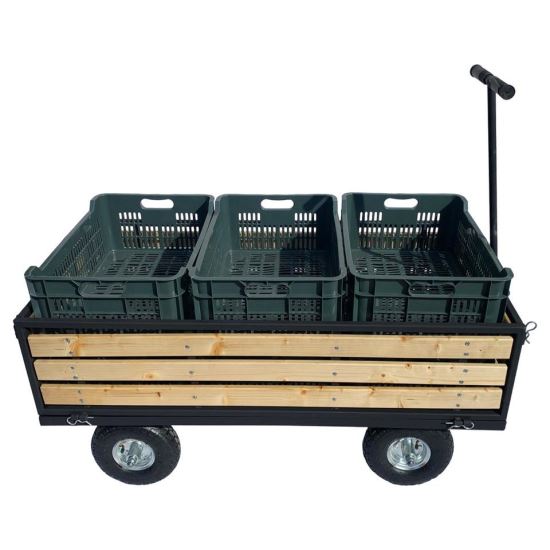 Carucior de gradina Strend Pro VTX, fara ladite, 1380x650 x600 mm, max 300Kg