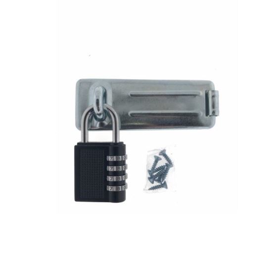 Incuietoare aplicata, cu ochi de blocare pentru inchidere cu lacat inclus Stahlex 170 x 45 mm