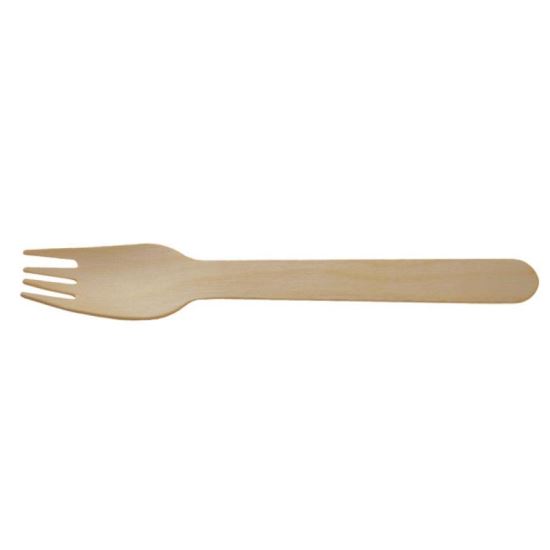 Set 100 furculite lemn Strend Pro Woodline ECO Gastro, biodegradabil,160 mm
