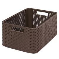 Cutie depozitare Curver Style2 M, maro inchis, 38x29x17 cm