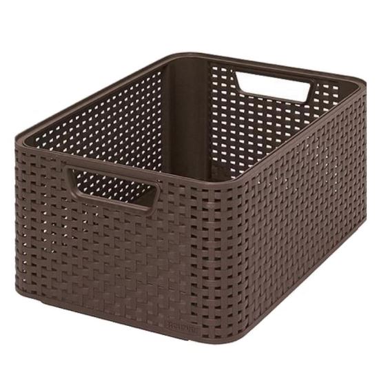 Cutie depozitare Curver Style2 M, maro inchis, 38x29x17 cm