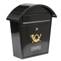Cutie postala Vorel 78585, otel, 380x320x105mm, Negru, 2 chei