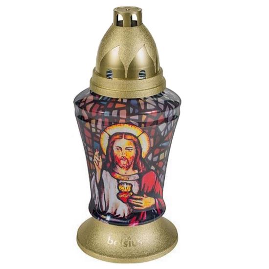 Candela Bolsius Jesus 3D, 18 cm, timp ardere maxim 36 ore