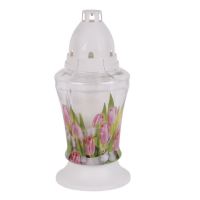 Candela Bolsius New Tulips 3D, 18 cm, timp ardere maxim 36 ore