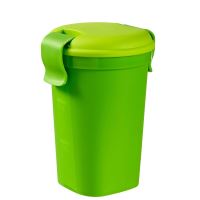 Pahar cu capac Curver Lunch&Go 0.6L, plastic verde
