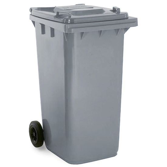 Pubela gunoi, Strend Pro GB2 Grey, 120 L, Gri, 2 roti