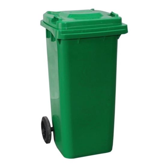 Pubela gunoi, Strend Pro GB4 Green, 240 L,Verde, 2 roti