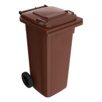 Pubela gunoi, Strend Pro GB2 Brown, 120 L, Maro, 2 roti