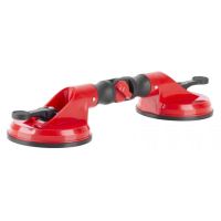 Ventuza dubla pentru transport geamuri, Strend Pro CU682, maxim 80 Kg, 2 x 127 mm, cu reglaj la unghi