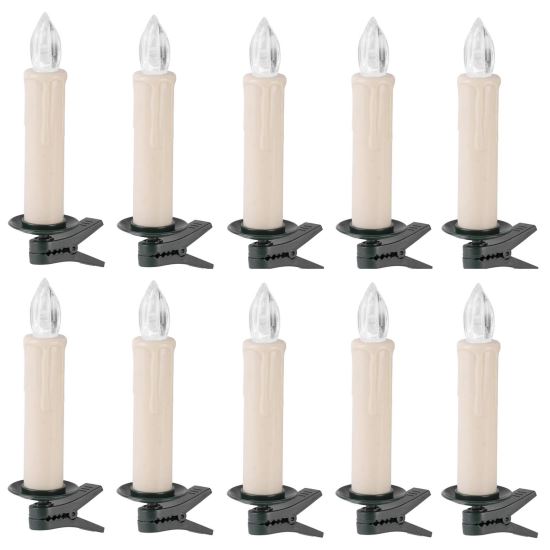 Instalatie luminoasa lumanari cu led, Strend Pro MagicHome CL905, 10xLED, 10xAA