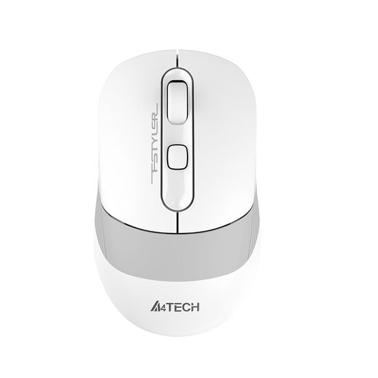 Mouse wireless optic, rezolutie 2000 dpi, 4 butoane, USB, Alb