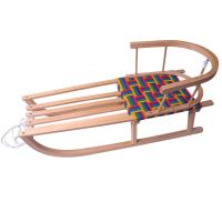 Sanie copii din lemn Sierra 87x34x38cm, cu spatar si sezut moale