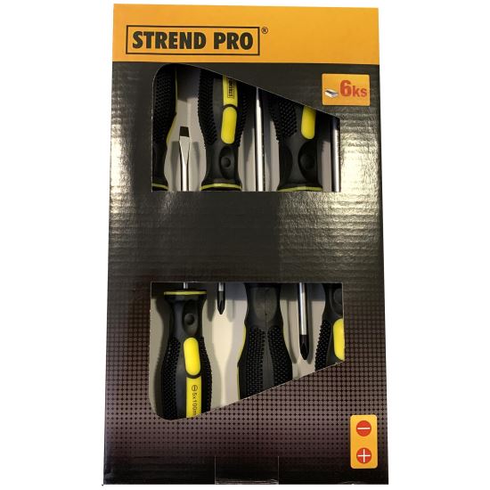 Set surubelnite Strend Pro SD0639, drepte si in cruce, 6 piese, Cr-V