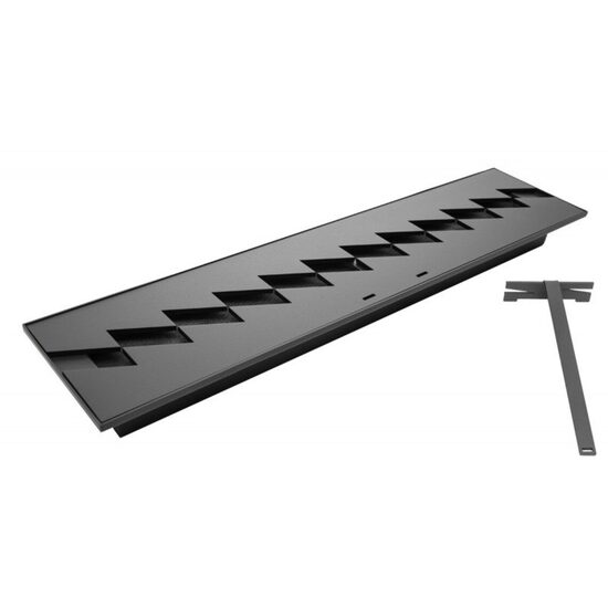 Arzator incastrabil, Bioetanol, 726 x 150 x 75 mm, Otel, Negru, pentru Interior/Exterior
