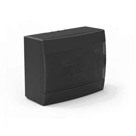 Tablou sigurante 8 module, TEB-8N, Negru, Aparent