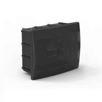 Tablou sigurante 8 module, TEB-8N, Negru, Incastrabil