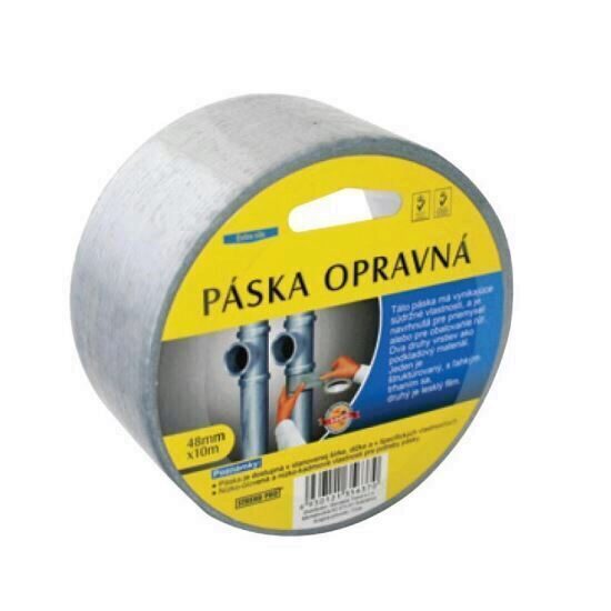 Banda adeziva pentru etanseizare tevi PVC, Strend Pro KL-PD, argintie, 48mm x 10m