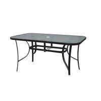 Masa de gradina Strend Pro LQ Gregory, 140x90x72 cm, blat sticla 5 mm