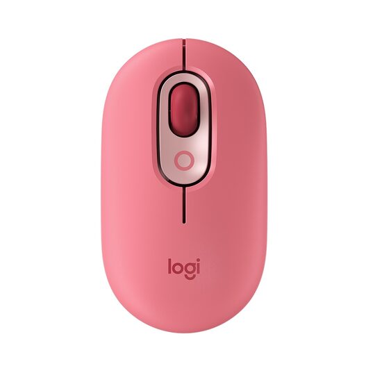 Mouse wireless optic, rezolutie 4000 dpi, 4 butoane, USB, Roz