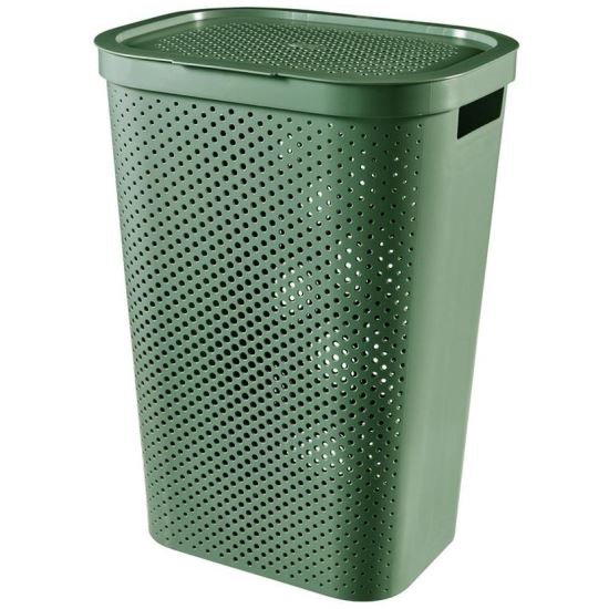 Cos rufe, Curver Infinity Recycled 60L, Verde, 44x60x35 cm