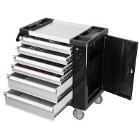 Dulap cu scule pentru service Strend Pro B224, 245 piese, 6 sertare, cu 4 roti