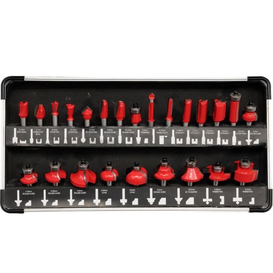 Set freze pentru lemn Yato YT-6801, 24buc, in valiza aluminiu