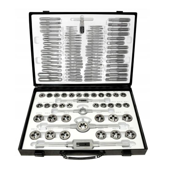 Trusa tarozi si filiere Bass BS-2144, 110 buc, M3 – M20, HSS