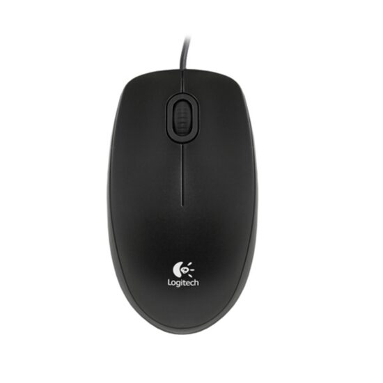Mouse cu fir Logitech, Rezoluție senzor 800 dpi, Negru, USB, Ambidextru