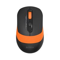 Mouse wireless optic, rezolutie 2000 dpi, 4 butoane, USB, Portocaliu/Negru